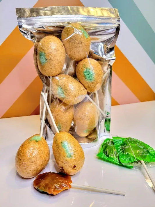 Freeze Dried Caramel Apple Pops